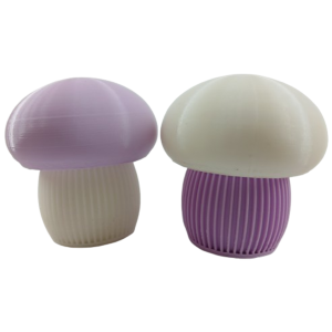 mushroom 2 piece 3d printed