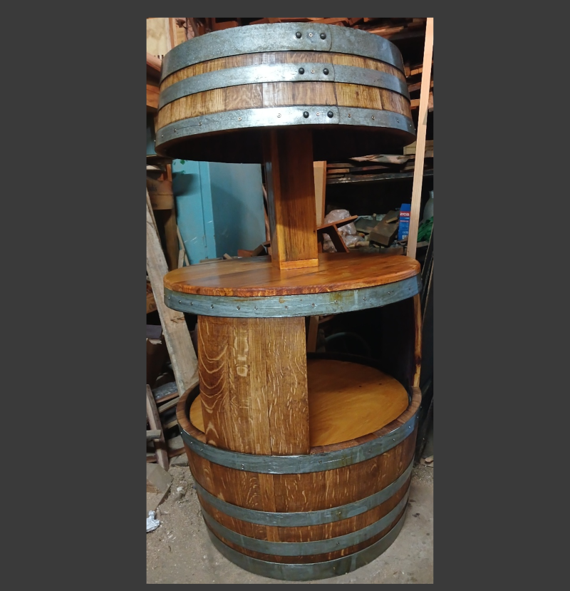 barrel display unit
